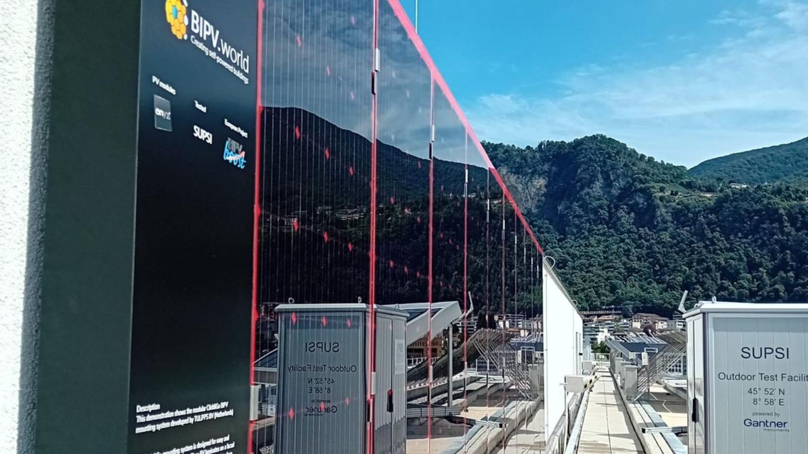 BIPV facade Switzerland - SUPSI Istituto sostenibilità applicata all'ambiente costruito (ISAAC)