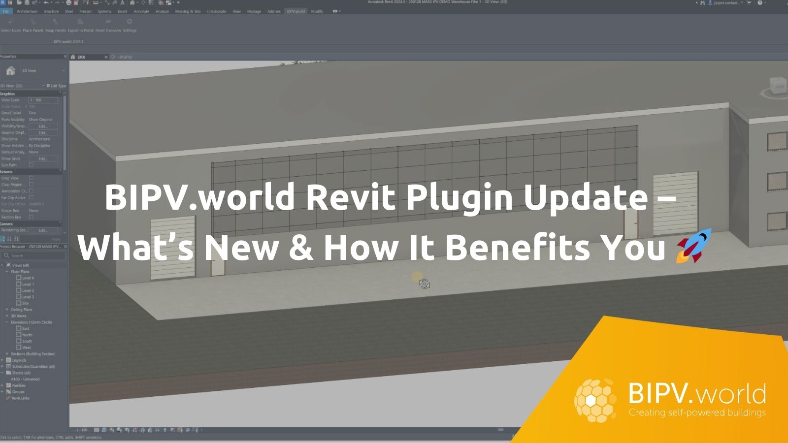 BIPV.world Revit Plugin Update – What’s New & How It Benefits You  🚀